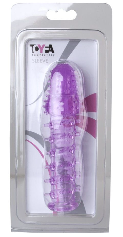 Фиолетовая насадка, удлиняющая половой член, BIG BOY - 13,5 см. - 1