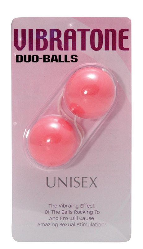 Розовые вагинальные шарики Vibratone DUO-BALLS - 1