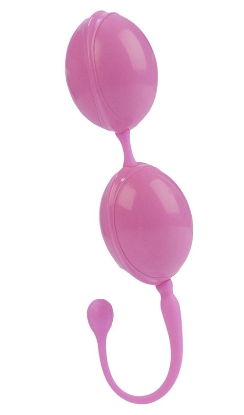 Розовые каплевидные вагинальные шарики L amour Premium Weighted Pleasure System - 0