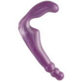 Безремневой фиолетовый страпон из силикона The Gal Pal - 17 см. - 0