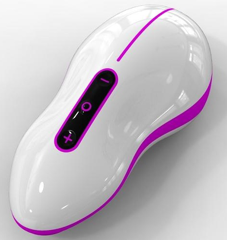 Бело-розовый вибростимулятор Mouse - 0