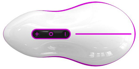 Бело-розовый вибростимулятор Mouse - 1