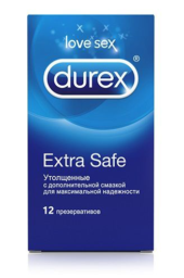 Утолщённые презервативы Durex Extra Safe - 12 шт. - 0