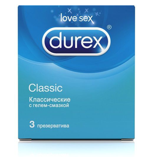 Классические презервативы Durex Classic - 3 шт. - 0