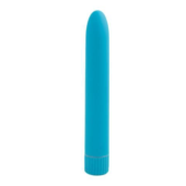 Голубой вибромассажер Climax Smooth 7 Vibe - 17,8 см. - 0