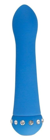 Голубой вибратор SPARKLE SUCCUBI BLISS CARESSING VIBE - 14,2 см. - 0