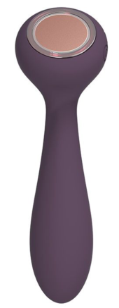 Фиолетовый вибратор с функцией нагрева PANACEA - 17,4 см. - 2