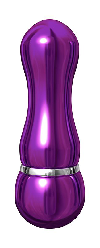 Фиолетовый алюминиевый вибратор PURPLE SMALL - 7,5 см. - 1