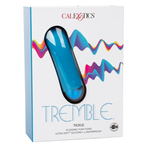 Голубой мини-вибратор Tremble Tickle - 12,75 см. - 1