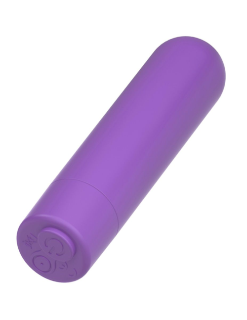 Фиолетовая вибропуля с пультом Rechargeable Remote Control Bullet - 7,62 см. - 5