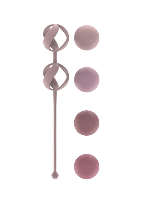 Набор из 4 розовых вагинальных шариков Valkyrie - 0