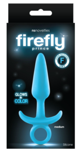 Голубая анальная пробка Firefly Prince Medium - 12,7 см. - 1