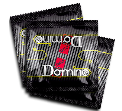 Ароматизированные презервативы Domino Electron - 3 шт. - 1