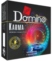 Ароматизированные презервативы Domino Karma - 3 шт. - 0