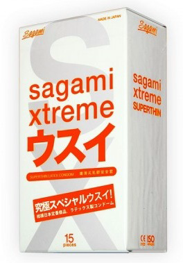 Ультратонкие презервативы Sagami Xtreme SUPERTHIN - 15 шт. - 0