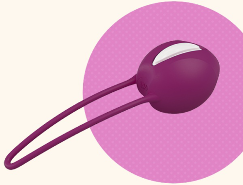 Фиолетовый вагинальный шарик Smartballs Uno - 0