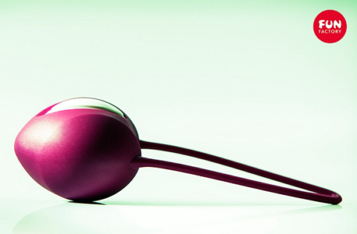 Фиолетовый вагинальный шарик Smartballs Uno - 2