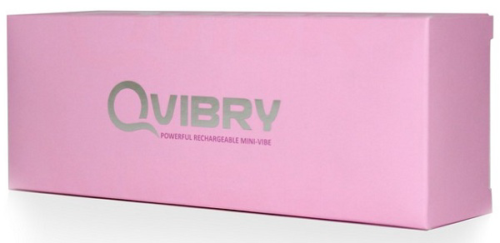 Розовый клиторальный вибромассажёр Qvibry - 2