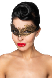 Золотистая карнавальная маска Денеб - 0