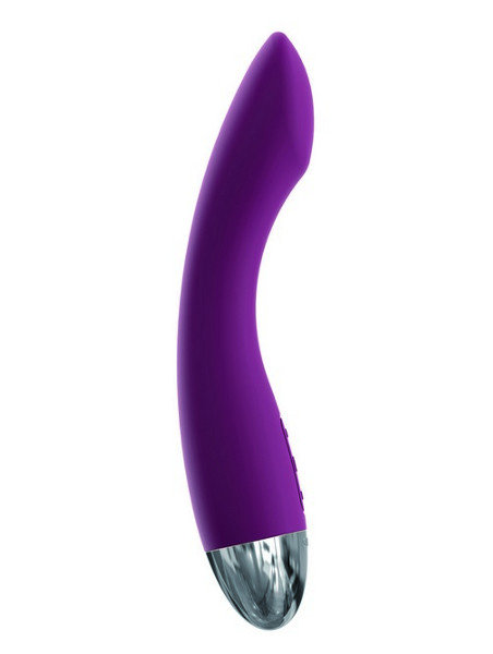 Фиолетовый вибратор Amy - 17 см. - 0