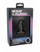 Черный анальный вибростимулятор Nexus G-Play Plus Small - 6 см. - 1