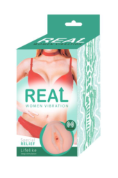 Телесный мастурбатор-вагина Real Women Vibration - 3