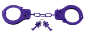 Металлические фиолетовые наручники - 1