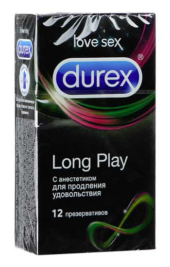 Презервативы для продления удовольствия Durex Long Play - 12 шт. - 0