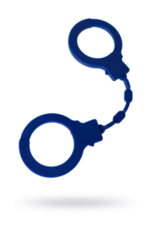 Синие силиконовые наручники Штучки-дрючки - 1