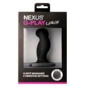 Стимулятор простаты Nexus G-Play Large Black с вибрацией - 10 см. - 2