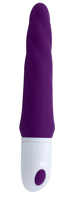 Фиолетовый гибкий рельефный вибратор Sparta - 23 см. - 0