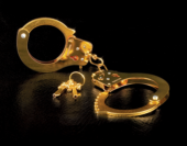Золотистые наручники Metal Cuffs - 0