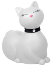 Белый массажёр-кошка I Rub My Kitty с вибрацией - 0
