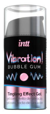 Жидкий интимный гель с эффектом вибрации Vibration! Bubble Gum - 15 мл. - 0