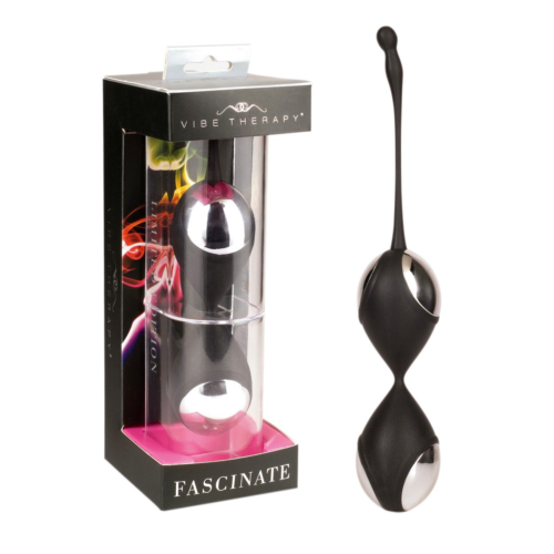 Чёрные вагинальные шарики Fascinate Limited Edition - 1