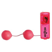 Розовые вагинальные шарики с вибрацией JELLY PINK - 0