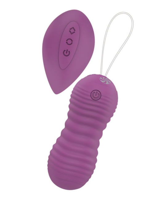 Фиолетовые вагинальные виброшарики Era с пультом ДУ - 0