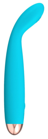 Голубой вибратор Cuties 2.0 - 18,7 см. - 0