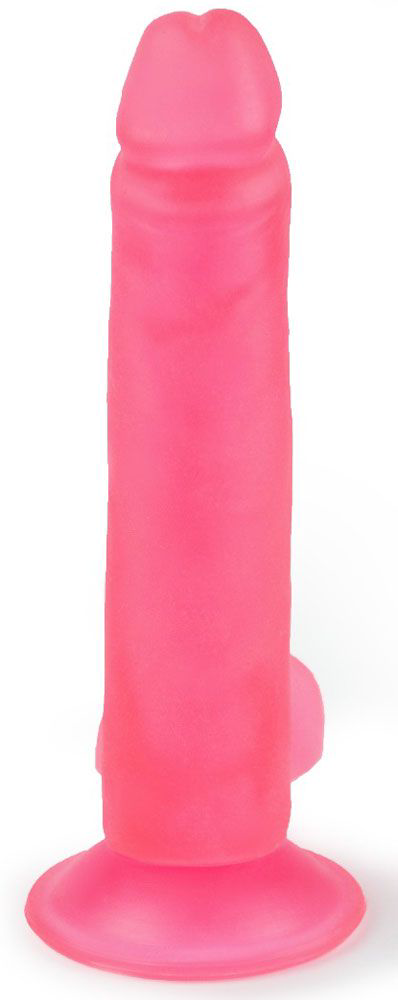Розовый фаллоимитатор-реалистик на присоске - 16,5 см. - 1