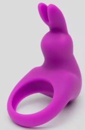 Фиолетовое эрекционное виброкольцо Happy Rabbit Cock Ring Kit - 0