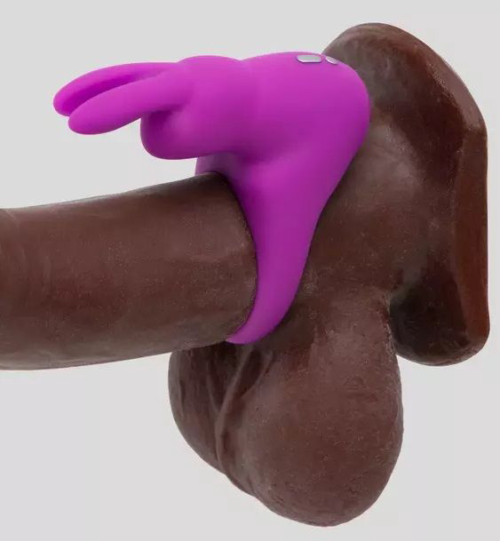 Фиолетовое эрекционное виброкольцо Happy Rabbit Cock Ring Kit - 2