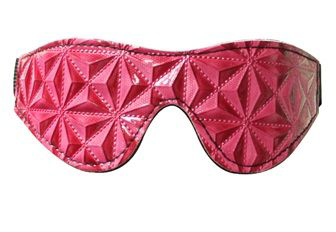 Розовая маска на глаза с геометрическим узором Pyramid Eye Mask - 0