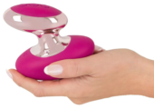 Ярко-розовый вибромассажер Couples Choice Massager - 3