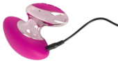 Ярко-розовый вибромассажер Couples Choice Massager - 5