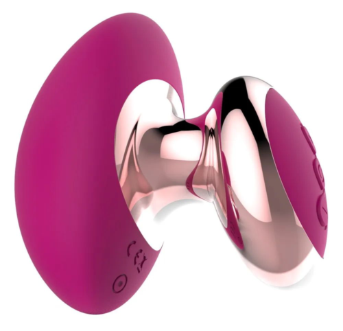 Ярко-розовый вибромассажер Couples Choice Massager - 2