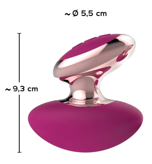 Ярко-розовый вибромассажер Couples Choice Massager - 7