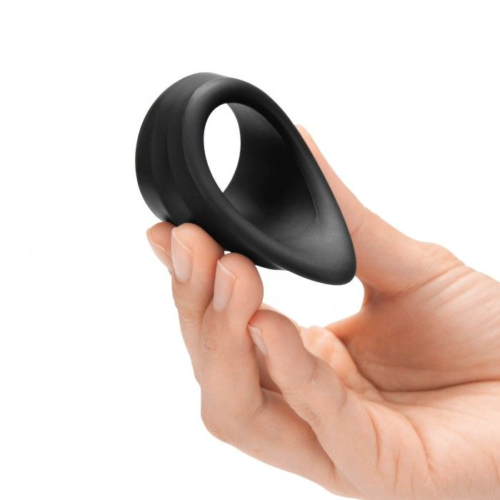 Черное эрекционное кольцо Mojo Molto - 1