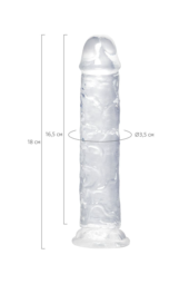 Прозрачный фаллоимитатор Chard - 18 см. - 8