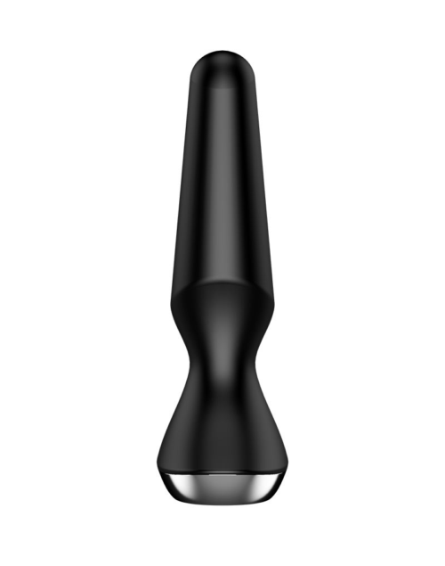 Черная анальная пробка с вибрацией Satisfyer Plug-ilicious 2 - 14 см. - 3