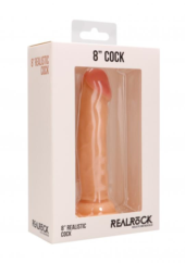 Телесный фаллоимитатор Realistic Cock 8 - 20 см. - 3